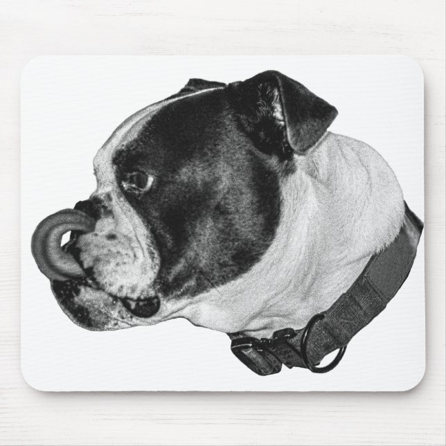 Bulldog Calm Desk Pad Mouse Pad (Front)