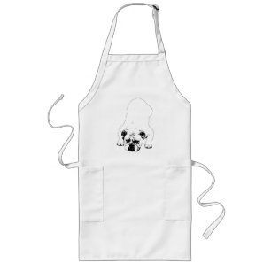 Bulldog Calm Kitchen Mood Long Apron