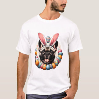 Bulldog Celebrates Easter T-Shirt
