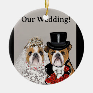 Bulldog     ceramic ornament