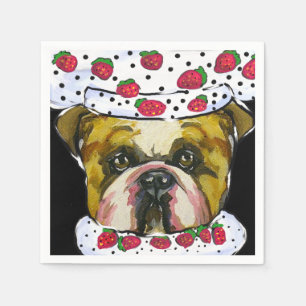 Bulldog Chef Napkin