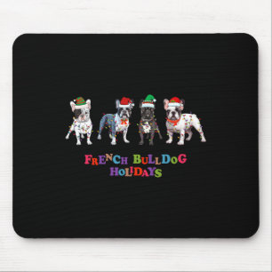 Bulldog Christmas2  Mouse Pad