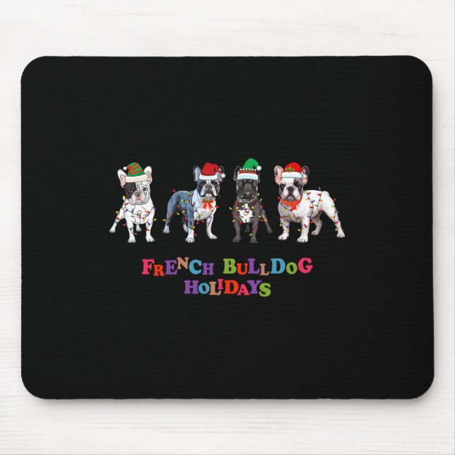 Bulldog Christmas2  Mouse Pad (Front)