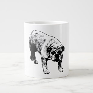 Bulldog Christmas Brew Large Coffee Mug