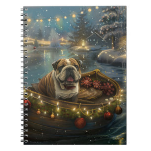 Bulldog Christmas Festive Voyage Notebook