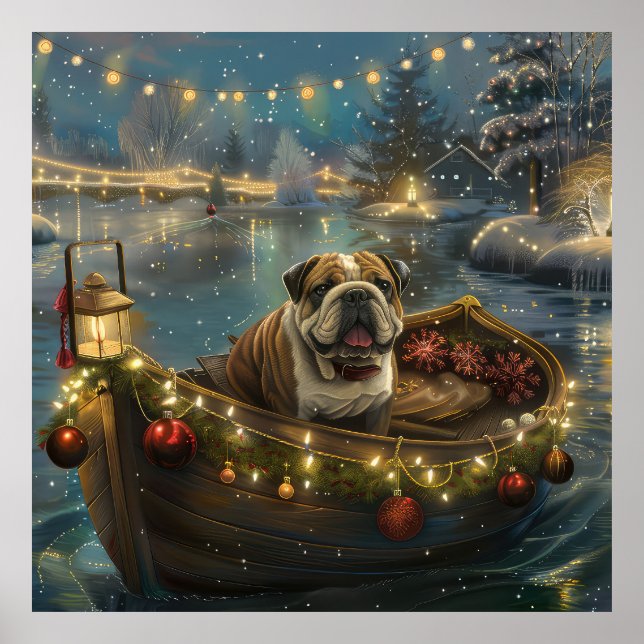 Bulldog Christmas Festive Voyage Poster (Front)