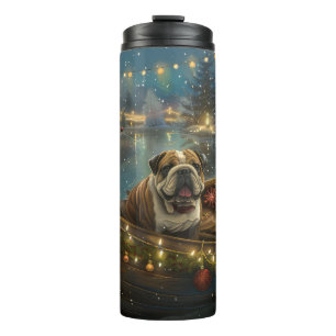 Bulldog Christmas Festive Voyage Thermal Tumbler