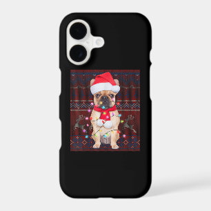 Bulldog Christmas Lights Ugly Sweater Dog Lover