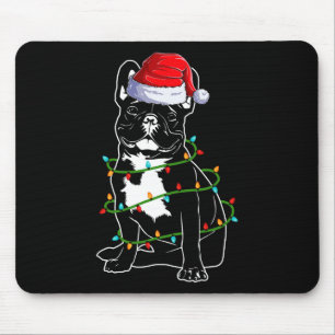Bulldog Christmas  Mouse Pad