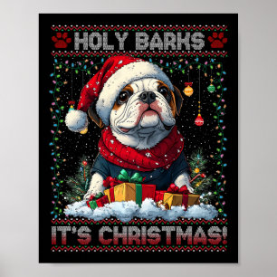 Bulldog Christmas Tree Lights Decorations Dog Love