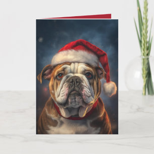 "Bulldog Christmas Wish" Holiday Card