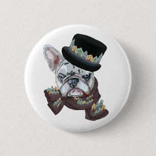 Bulldog City 6 Cm Round Badge