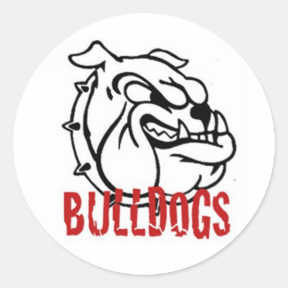 Bulldog Classic Round Sticker