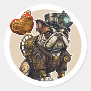 Bulldog Classic Round Sticker