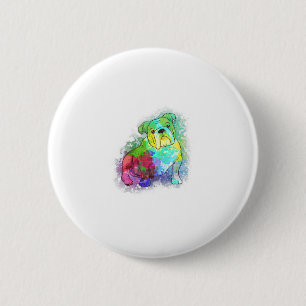 Bulldog Clothes For English Bulldog Momanddad Bull 6 Cm Round Badge