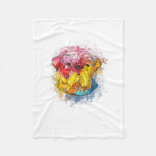 Bulldog Clothes For English Bulldog Momanddad Bull Fleece Blanket