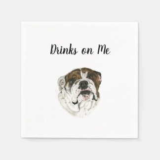 BullDog Cocktail Napkins