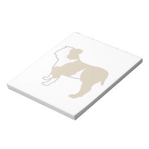 Bulldog Colour Silhouette Notepad
