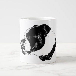 Bulldog Crisp Line Smile Large Coffee Mug