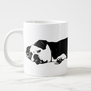 Bulldog Crisp Morning Large Coffee Mug