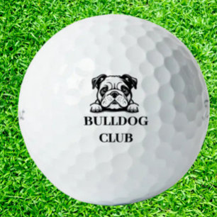 Bulldog Custom Club Theme  Golf Balls