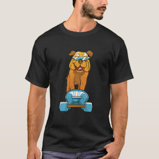 Bulldog  Cute Skater Dog T-Shirt