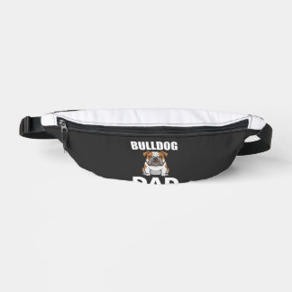 Bulldog Dad Cartoon Dog Lover Bum Bags