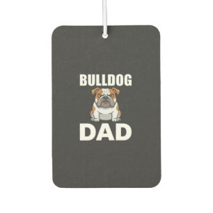 Bulldog Dad Cartoon Dog Lover Car Air Freshener