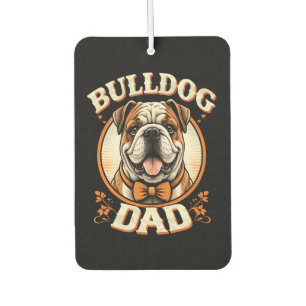 Bulldog Dad – Cute Vintage Bulldog Father’s Day Car Air Freshener