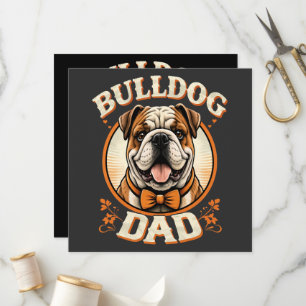 bulldog dad – cute vintage bulldog father’s day program