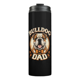 bulldog dad – cute vintage bulldog father’s day thermal tumbler