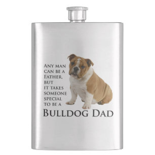 Bulldog Dad Flask
