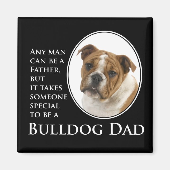 Bulldog Dad Magnet (Front)