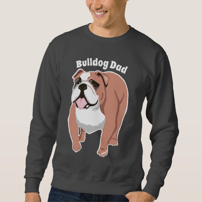 Bulldog Dad Men's Sweatshirt (Front)