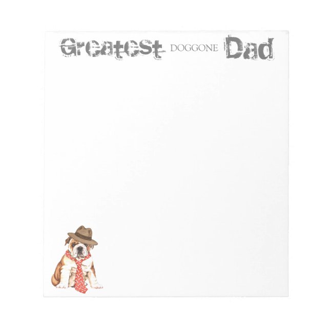 Bulldog Dad Notepad (Front)