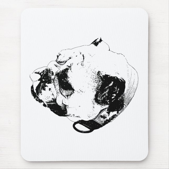 Bulldog Desk Ease Mouse Pad (Front)