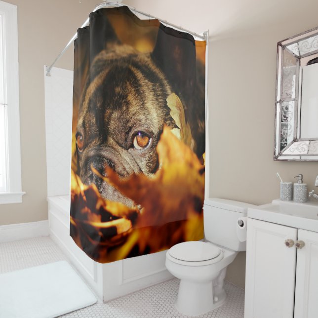 Bulldog Dog Cute English Bulldog Lover Gift Shower Curtain (In Situ)