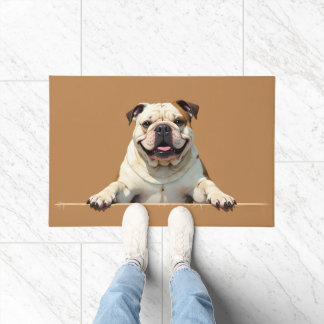 Bulldog Dog Doormat Art