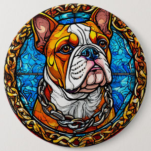 Bulldog Dog For Pet Lovers Gift 6 Cm Round Badge