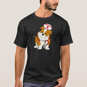 Bulldog Dog Nurse Appreciation International Nurse T-Shirt