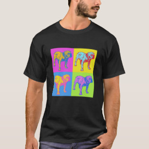 Bulldog Dog Pop Art Victorian Style T-Shirt