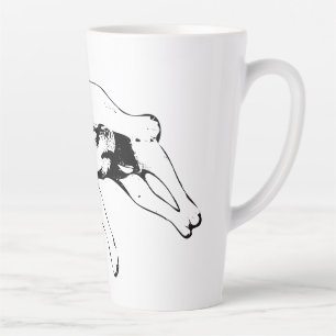 Bulldog Dream, Starlit Stretch Latte Mug