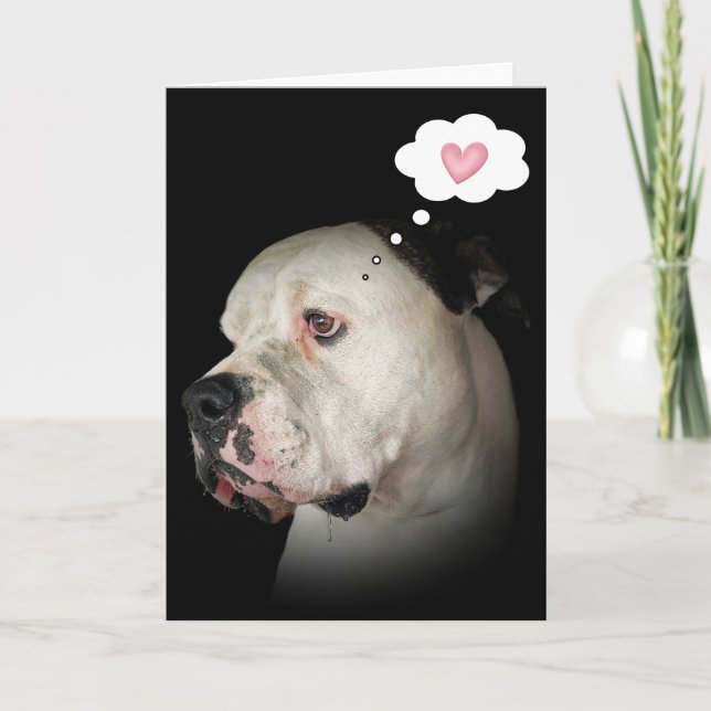 Bulldog Drooling Card (Front)