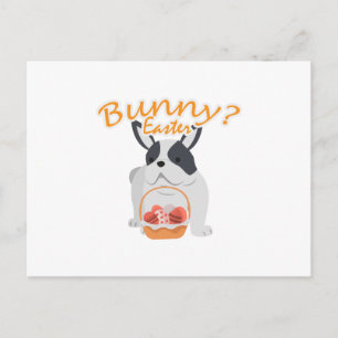Bulldog Easter Funny for Boys Girls Love Dog Puppy Holiday Postcard