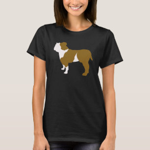 bulldog fawn and white silhouette T-Shirt