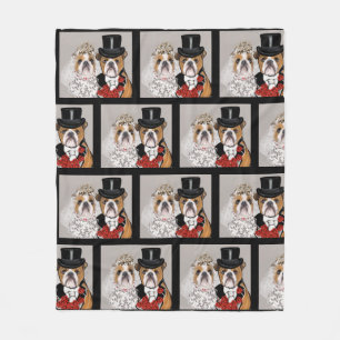 Bulldog           fleece blanket