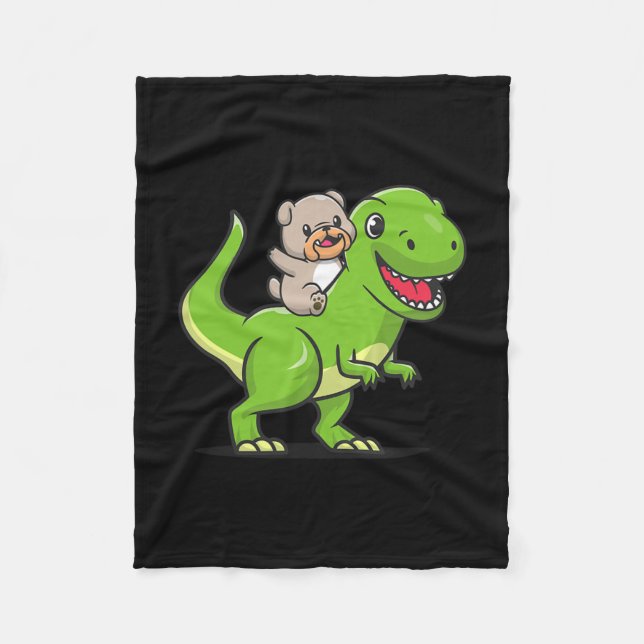 Bulldog  fleece blanket (Front)