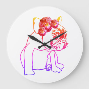 Bulldog French Buldog Puppy Sweet Dog Wall Clock