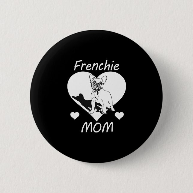 Bulldog Frenchie 1  6 Cm Round Badge (Front)