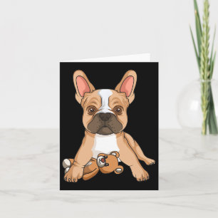 Bulldog Frenchie Love Cute Dog Mum Fun Girls Card